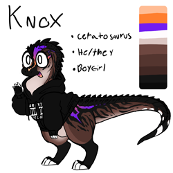 Size: 2000x2000 | Tagged: safe, artist:iwouldntmind, oc, oc:knox, dinosaur, ceratosaurus, non-mlp oc, non-pony oc, reference, reference sheet, simple background, white background