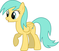 Size: 5956x5105 | Tagged: safe, artist:firlin123, sunshower raindrops, pegasus, pony, g4, :o, background pony, female, mare, oooooh, open mouth, raised hoof, rare mare, simple background, solo, transparent background, vector