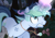 Size: 1726x1220 | Tagged: safe, artist:cstrawberrymilk, oc, oc only, oc:sludge mixer, pony, unicorn, blood, blue coat, everfree forest, forest, frown, glowing, glowing horn, grass, horn, imminent petrification, jewelry, light blue coat, looking up, magic, magic eyes, male, multicolored magic, mushroom, nature, necklace, nosebleed, outdoors, petrification, scrapes, solo, spiky mane, stallion, three toned mane, three toned tail, tree