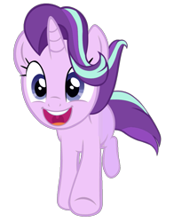 Size: 801x1024 | Tagged: safe, artist:starlightglimmer04, starlight glimmer, unicorn, g4, no second prances, female, happy, horn, open mouth, running, simple background, smiling, solo, transparent background