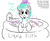 Size: 734x600 | Tagged: safe, artist:anonymous, artist:notawriteranon, editor:notawriteranon, bon bon, lyra heartstrings, sweetie drops, pony, g4, bath toy, bathing, bone, bottle, bubble, dirty, doodle, earth pony lyra heartstrings, female, filth, food, hat, implied anon, inflatable pool, invitation, l.u.l.s., leaning, lineart, looking at you, mare, missing horn, misspelling, oats, opaque inflatable, open mouth, open smile, signature, simple background, skub, smelly, smiling, smiling at you, soap, soap bottle, solo, stink lines, talking to viewer, text, white background