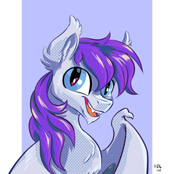 Size: 4800x4800 | Tagged: safe, artist:lytlethelemur, oc, oc only, bat pony, pony, bat pony oc, solo