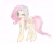 Size: 2048x1726 | Tagged: dead source, safe, artist:petaltwinkle, fluttershy, pegasus, g4, alternate hairstyle, braid, butterfly hairpin, cute, female, looking at you, mare, one eye closed, redesign, shyabetes, solo, unshorn fetlocks, wink