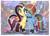 Size: 4371x3130 | Tagged: safe, artist:scarffist, fluttershy, rainbow dash, pegasus, pony, g4, alternate hairstyle, bandage, bandaged wing, base used, choker, chokerdash, clothes, collar, converse, couple, cute, duo, duo female, emo, emodash, emoshy, eyeshadow, female, fingerless gloves, gloves, graffiti, green eyes, happy, hoof around neck, hug, lesbian, lip piercing, long hair, long mane, long tail, makeup, multicolored hair, nose piercing, nose ring, passepartout, piercing, purple eyes, rainbow hair, ship:flutterdash, shipping, shoes, short mane, smiling, sneakers, socks, sparkles, stockings, striped socks, tail, thigh highs, wings