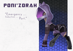 Size: 7016x4961 | Tagged: safe, artist:bluishdraft, earth pony, pony, female, mare, mass effect, solo