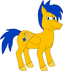 Size: 953x1080 | Tagged: safe, artist:thecanadiantoony2001, oc, oc only, oc:speedy star, pegasus, male, simple background, solo, transparent background