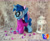 Size: 2657x2193 | Tagged: safe, artist:1stastrastudio, oc, oc only, oc:save state, pony, unicorn, bow, clothes, female, filly, foal, glasses, hair bow, horn, irl, lantern, photo, plushie, solo, sweater