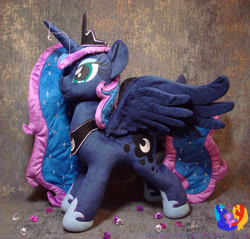 Size: 2414x2304 | Tagged: safe, artist:1stastrastudio, princess luna, pony, g4, irl, photo, plushie, solo