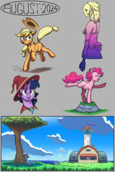 Size: 4000x6000 | Tagged: safe, artist:silverhopexiii, applejack, pinkie pie, rainbow dash, twilight sparkle, earth pony, human, pegasus, pony, g4, absurd resolution, female, lighthouse, mare, mask, sketch, sketch dump, tree, under the tree