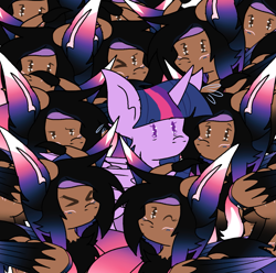 Size: 2187x2173 | Tagged: safe, twilight sparkle, oc, alicorn, hybrid, pony, g4, twilight sparkle (alicorn)