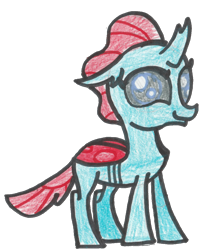 Size: 903x1066 | Tagged: safe, artist:captainquack64, ocellus, changedling, changeling, g4, 2018, simple background, solo, traditional art, transparent background