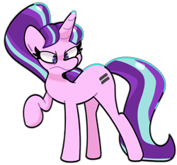 Size: 900x844 | Tagged: safe, artist:kindakismet, starlight glimmer, pony, unicorn, g4, angry, horn, s5 starlight, simple background, solo, transparent background