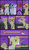 Size: 2740x4787 | Tagged: safe, artist:mr100dragon100, oc, oc:ahmose, earth pony, pegasus, pony, unicorn, comic:throne of dracula the secret world, angry, bullet, clothes, egyptian, egyptian pony, female, food, food fight, fruit, gun, hat, horn, magic, magic aura, male, mare, mummy, night, nightcap, open mouth, pajamas, stallion, tomato, weapon