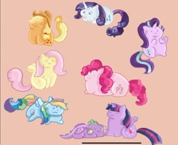 Size: 640x523 | Tagged: safe, artist:warriorcats2kyuubi, applejack, fluttershy, pinkie pie, rainbow dash, rarity, spike, starlight glimmer, twilight sparkle, alicorn, cat, cat pony, dragon, earth pony, hybrid, original species, pegasus, pony, unicorn, g4, applecat, applejack's hat, brown background, catified, cowboy hat, cute, dashabetes, diapinkes, eyes closed, female, fluttercat, freckles, glimmerbetes, group, hat, horn, jackabetes, lying down, male, mane eight, mane seven, mane six, nekorus, open mouth, pinkie cat, rainbow cat, raribetes, raricat, shyabetes, simple background, sitting, species swap, spikabetes, spread wings, twiabetes, twilight cat, twilight sparkle (alicorn), wings