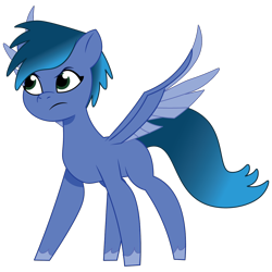 Size: 1200x1200 | Tagged: safe, artist:prixy05, oc, oc only, oc:navy soarblaze, pegasus, pony, g5, my little pony: tell your tale, damaged wings, female, mare, simple background, solo, spread wings, transparent background, vector, wings