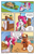 Size: 1496x2300 | Tagged: safe, artist:skysorbett, oc, oc only, oc:hazel blossom, oc:sky sorbet, earth pony, pegasus, pony, comic:breaking free, bakery, boat, comic, duo, duo female, female, flying, island, mare, river, speech bubble, talking, water