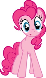 Size: 900x1525 | Tagged: safe, artist:littleponyforever, pinkie pie, earth pony, pony, g4, :o, female, mare, open mouth, simple background, solo, transparent background, vector