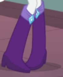 Size: 368x448 | Tagged: safe, screencap, rarity, equestria girls, g4, hamstocalypse now, boots, boots shot, cropped, crossed legs, feet, high heel boots, legs, pictures of legs, shoes, solo