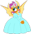 Size: 1024x1137 | Tagged: safe, artist:rarity525, smolder, dragon, g4, blushing, clothes, cute, dress, female, gown, grin, jewelry, lipstick, makeup, poofy dress, poofy shoulders, princess smolder, puffy sleeves, smiling, smolderbetes, solo, tiara, vector