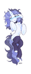 Size: 415x995 | Tagged: safe, artist:flixanoa, oc, oc only, oc:fef, pony, unicorn, belly, belly button, blue blush, blue coat, blush lines, blushing, chest fluff, choker, clothes, cute, ear fluff, ear piercing, earring, floppy ears, hock fluff, hoofless socks, horn, jewelry, light blue coat, long mane, long mane male, long socks, long tail, looking away, male, male oc, one eye closed, outline, piercing, shiny mane, shiny tail, shoulder fluff, signature, simple background, slender, smiling, socks, solo, stallion, stallion oc, tail, thigh highs, thin, transparent background, two toned mane, two toned tail