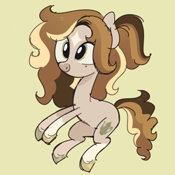 Size: 5000x5000 | Tagged: safe, oc, oc only, earth pony, pony, cloven hooves, colored, curly hair, curly mane, curly tail, doodle, long hair, long mane, markings, ponytail, sketch, solo, tail