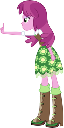 Size: 3000x6010 | Tagged: safe, artist:cloudy glow, cheerilee, human, equestria girls, g4, clothes, female, shhh, simple background, solo, transparent background, vector