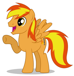 Size: 5529x5741 | Tagged: safe, artist:creedyboy124, oc, oc only, oc:firey ratchet, pegasus, pony, base used, happy, male, pegasus oc, simple background, solo, stallion, stallion oc, transparent background, wings