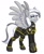 Size: 739x900 | Tagged: safe, artist:mxiiisy, oc, oc:silver edge, pegasus, pony, armor, feminine stallion, helldivers 2, simple background, spread wings, white background, wings