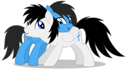 Size: 7986x4604 | Tagged: safe, artist:creedyboy124, oc, oc only, oc:sarah lee, oc:shane park, pegasus, pony, base used, duo, duo male and female, female, hug, male, mare, mother and child, mother and son, pegasus oc, simple background, stallion, stallion oc, transparent background