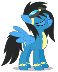 Size: 4478x5572 | Tagged: safe, artist:creedyboy124, oc, oc only, oc:sarah lee, pegasus, pony, base used, clothes, female, mare, pegasus oc, simple background, solo, spread wings, transparent background, uniform, wings, wonderbolts uniform