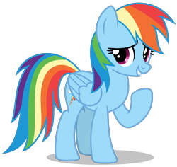 Size: 4141x3913 | Tagged: safe, artist:creedyboy124, rainbow dash, pegasus, pony, g4, base used, female, happy, mare, simple background, solo, transparent background