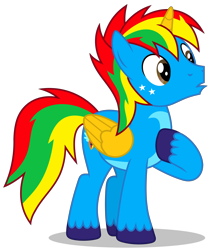 Size: 4601x5351 | Tagged: safe, artist:creedyboy124, oc, oc only, oc:shield wing, alicorn, pony, alicorn oc, base used, horn, male, simple background, solo, stallion, stallion oc, transparent background, wings