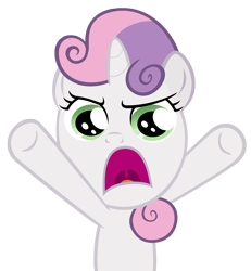 Size: 2400x2600 | Tagged: safe, artist:ohitison, sweetie belle, pony, unicorn, g4, hearts and hooves day (episode), season 2, female, filly, foal, hearts and hooves day, horn, meme origin, oh come on, simple background, solo, transparent background, vector