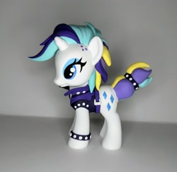 Size: 2269x2213 | Tagged: safe, artist:sanadaookmai, rarity, pony, g4, alternate hairstyle, craft, figurine, irl, photo, punk, raripunk, solo