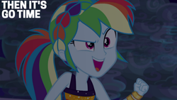 Size: 2000x1125 | Tagged: safe, edit, edited screencap, editor:quoterific, screencap, rainbow dash, human, equestria girls, equestria girls specials, g4, my little pony equestria girls: spring breakdown, solo