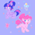 Size: 1800x1800 | Tagged: safe, artist:meteor s, pinkie pie, twilight sparkle, alicorn, earth pony, pony, g4, alternate hairstyle, cute, diapinkes, duo, duo female, eye clipping through hair, female, heart, lesbian, mare, ship:twinkie, shipping, smiling, twiabetes, twilight sparkle (alicorn)