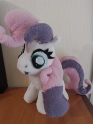 Size: 3000x4000 | Tagged: safe, artist:jbond, sweetie belle, pony, unicorn, g4, female, filly, foal, handmade, horn, irl, photo, photography, plushie, solo