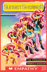 Size: 3300x5100 | Tagged: safe, artist:lytlethelemur, sunset shimmer, human, pony, unicorn, equestria girls, g4, animorphs, female, horn, mare, solo, transformation, transformation sequence