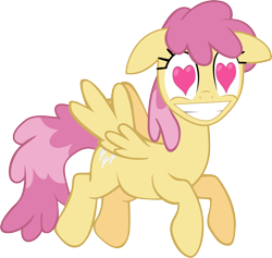 Size: 5000x4743 | Tagged: safe, artist:brainchildeats, dizzy twister, orange swirl, pegasus, pony, g4, lesson zero, cute, diatwistes, female, floppy ears, heart, heart eyes, mare, simple background, solo, transparent background, vector, want it need it, wingding eyes