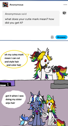 Size: 1129x2093 | Tagged: safe, artist:ask-luciavampire, oc, pony, undead, vampire, vampony, ask, cutey mark, hair, tumblr