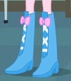 Size: 146x166 | Tagged: safe, screencap, pinkie pie, equestria girls, g4, boots, boots shot, cropped, high heel boots, legs, pictures of legs, shoes, solo