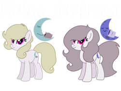 Size: 1032x774 | Tagged: safe, artist:meghan12345, earth pony, pony, g4, battle for dream island, cutie mark, duo, female, looking up, mare, pillow (battle for dream island), ponified, simple background, smiling, transparent background