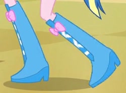 Size: 282x208 | Tagged: safe, screencap, pinkie pie, equestria girls, g4, boots, boots shot, high heel boots, legs, pictures of legs, shoes, solo