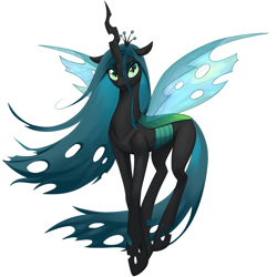 Size: 2616x2616 | Tagged: safe, artist:sierraex, queen chrysalis, changeling, changeling queen, g4, concave belly, female, high res, long legs, long mane, long tail, simple background, slender, solo, tail, tall, thin, white background