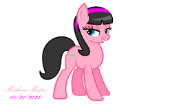 Size: 1486x908 | Tagged: safe, artist:matheusmattos75, earth pony, pony, g4, female, rule 85, simple background, solo, the fairly oddparents, trixie tang, white background