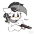 Size: 2000x2000 | Tagged: safe, artist:morningbullet, oc, oc only, oc:noot, pony, beretta 92fs, dexterous hooves, gun, handgun, onomatopoeia, pistol, simple background, solo, sound effects, white background