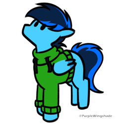 Size: 3000x3000 | Tagged: safe, artist:purple wingshade, oc, oc only, oc:cobalt chaser, pegasus, pony, simple background, solo, transparent background