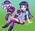 Size: 850x750 | Tagged: safe, artist:uotapo, color edit, edit, editor:overlord 2, twilight sparkle, human, pony, unicorn, equestria girls, g4, cute, gradient background, horn, human ponidox, light skin, light skin edit, self paradox, self ponidox, skin color edit, solo, unicorn twilight