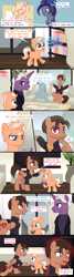 Size: 1920x7200 | Tagged: safe, artist:limedazzle, oc, oc:adam, oc:carson, oc:lena, oc:michael, pegasus, pony, unicorn, clothes, colt, comic, foal, helicopter, horn, male, safew, shirt, stallion, wing hands, wings