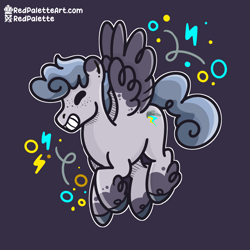 Size: 2500x2500 | Tagged: safe, artist:redpalette, oc, oc:storm cloud, pegasus, body markings, cute, eyes closed, flying, freckles, male, pegasus oc, smiling, spread wings, stallion, unshorn fetlocks, wings